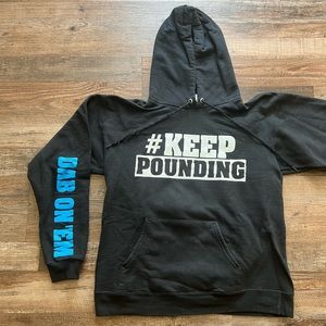 Panthers #KEEP POUNDING Black Hoodie - BAD ON ‘EM